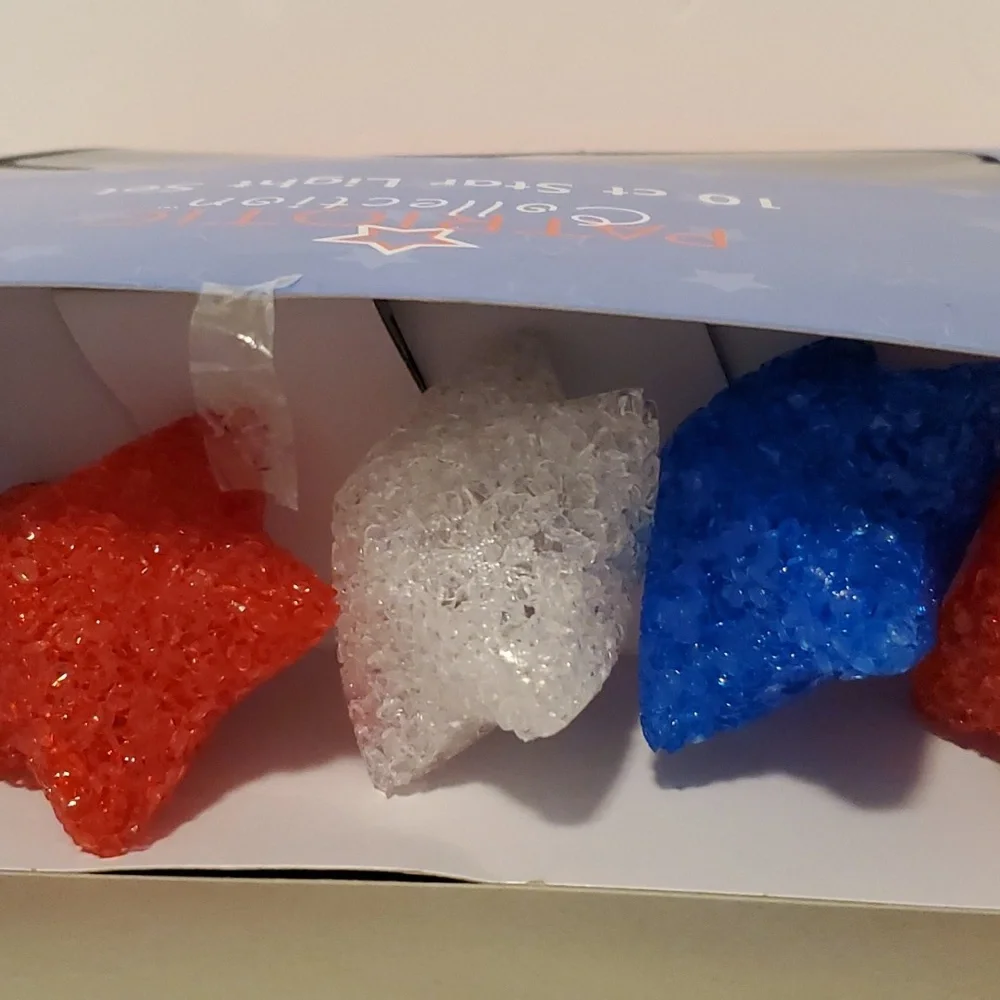 Patriotic Red * White * Blue Electric String Lights